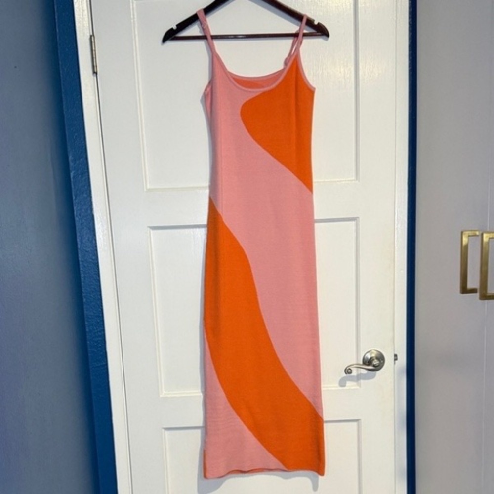 Pink and Orange Women's Dress